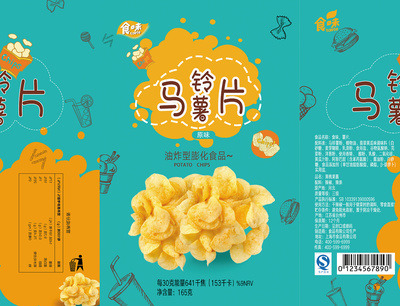 薯片的包裝圖片