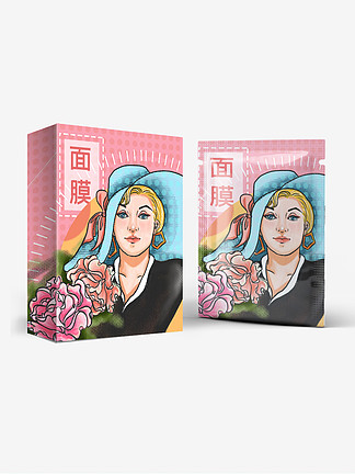 歐美面膜包裝設(shè)計(jì)