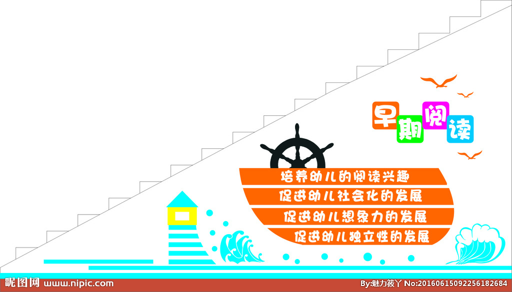 幼兒園閱讀文化廣告設計