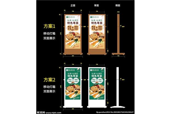 燈箱廣告設計圖 門窗燈箱廣告設計